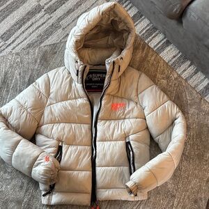Superdry Light Tan Quilted Jacket